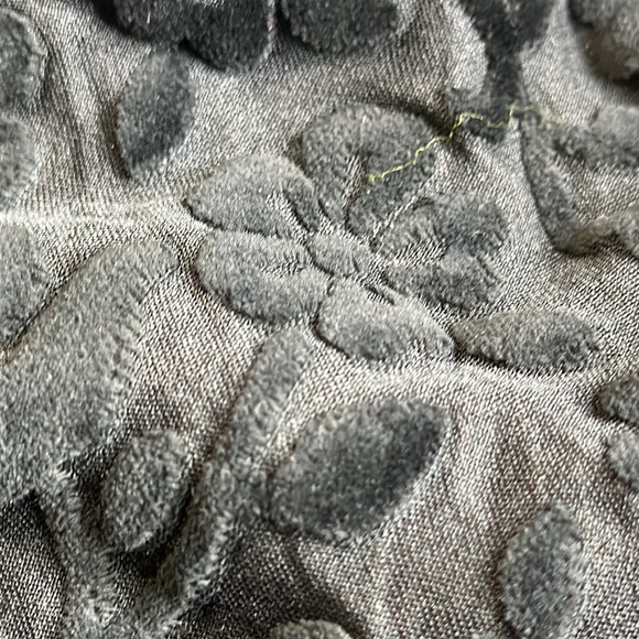 Top this black long sleeve see through top blouse size large vintage 1980 - Picture 8 of 8